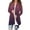 A_ Purple, variant on Womens Gradient Color Long Cardigan Fall Casual Open Front Long Sleeve Loose Thin Coat Beach Cover Ups Lounge Outwear Red S