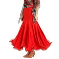 thumbnail image 3 of YM YOUMU Women Latin Dance Skirt Fishtail Dancewear for Ballroom Salsa Practice, 3 of 4