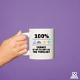 thumbnail image 4 of 100 Percent Chance Of Me Telling You The Forecast Meteorologist Gifts Weatherman Weatherwoman Meteorology Weather Novelty Drinkware Ceramic Mug 11 oz White, 4 of 8