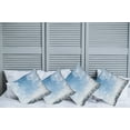 thumbnail image 6 of Ambesonne Winter Throw Pillow Cover 4 Pack, Snow Falling New York, 18", Blue Grey White, 6 of 6