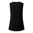 thumbnail image 7 of USSUMA Summer Tops for Women Trendy V Neck Sleeveless Dressy Shirts Blouses Flowy Pleated Tank Camis Women's Tops Summer 2022 Basic Solid Color Casual Tshirts Tunic Plus, 7 of 7