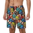 thumbnail image 2 of Daiia American Football Mens Swim Trunks Swim Shorts Quick Dry Swim Shorts with Mesh Lining Pockets-Small, 2 of 9