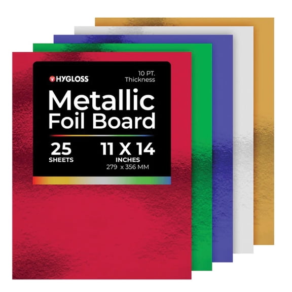 Hygloss 11x14" Metallic Foil Board
