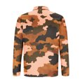 thumbnail image 5 of Blusa y camisa de manga larga con cuello vuelto para hombre, jersey de solapa con cremallera y manga larga, blusa informal estampada para San Valentín, poliéster para hombre, 5 of 5