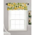 thumbnail image 3 of Lemon Summer Linen Curtain Valance for Bedroom/Bathroom/Kitchen/Office/Living/Dining Room Window,Botanical Tropical Fruit Watercolor Pocket Topper Drapes Decorative Cafe Drapery Panel 54"x18", 3 of 6