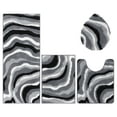 thumbnail image 3 of Bathroom Rugs Sets 4 Piece with Toilet Lid Cover, Non Slip Bathroom Mats Extra Soft Bath Rugs Absorbent Shaggy Rugs Perfect Plush Mats U-Shaped Toilet Rug and Toilet Cover, 3 of 9