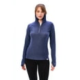 thumbnail image 6 of Merino.tech Merino Wool Hoodie Women - Slim Fit 100% Merino Wool Base Layer Women Half Zip Thermal Long Sleeve Shirt & Socks, 6 of 7