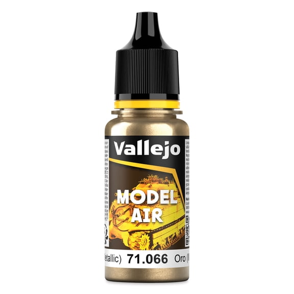 Vallejo Model Air Acrylic Paint - Gold Metallic, 18 ml