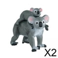 thumbnail image 1 of 2 Figuras De Juguete De Koala En Miniatura Realistas Para Decoración De Tartas Para Niños Y Niñas, 1 of 8
