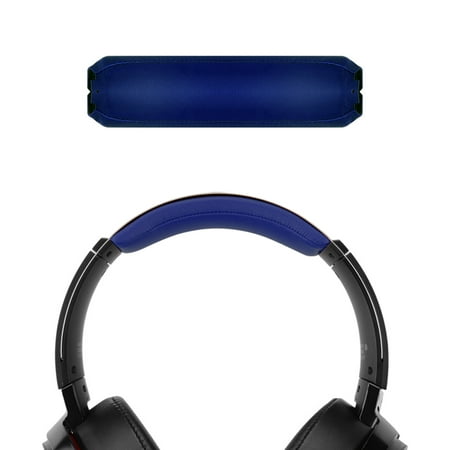 Geekria Protein Leather Headband Pad, Compatible with SONY MDR-XB950BT MDR-XB950N1 MDR-XB950B1 MDR-XB950/H Headphones Replacement Band / Headset Headband Cushion Cover Repair Parts (Blue).
