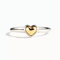 thumbnail image 5 of EOEMY Women 925 Silver Plated Ring Charm Love Heart Wedding Gift Sz 6-10-7, 5 of 6