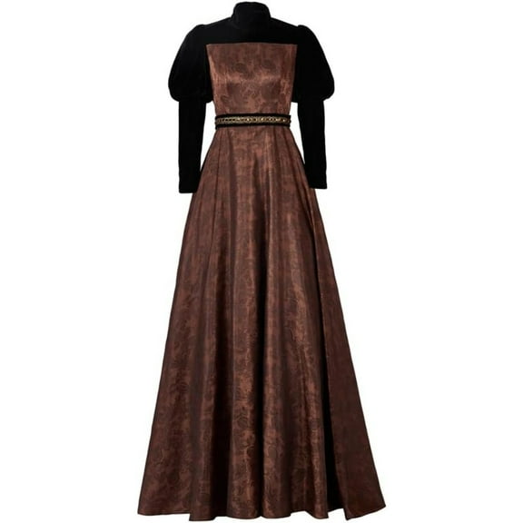 Elegant Victorian Gothic Dress for Women Long Gown Outfit Perfect for Stage Performance