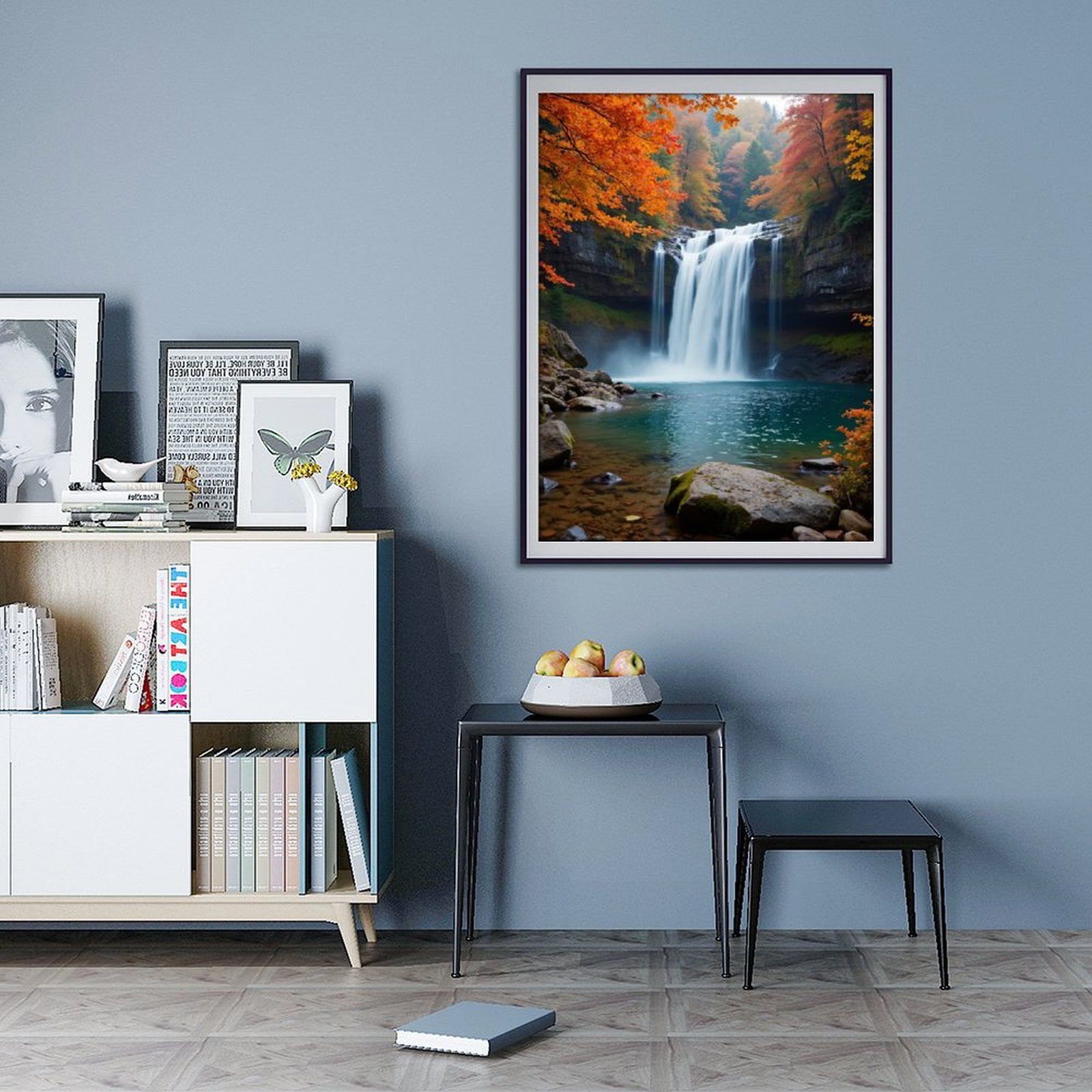 Diamond Art Kits for Adults - 5d Autumn Waterfall Scenic Beauty Diamond Painting for Adults, Diamond Art for Adults Beginners, Diamond Painting Kits for Adults for Home Wall Decor