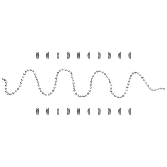 OUNONA 1Set Beaded Pull Chain with Connector for Ceiling Lamp and Fan Use