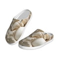 thumbnail image 2 of Lsque Starfish and Sea Shells Pattern Womens Comfort Cotton on Scuff With Memory Foam and Anti-skid Sole Slipper-46/47, 2 of 7