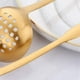 thumbnail image 3 of Juego de colador y cucharón para sopa dorado, cuchara para servir de acero inoxidable con mango largo (10 piezas), 3 of 7