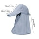 thumbnail image 3 of Sombrero de Protección Solar para Hombres y Mujeres | Gorra de Pescador de 3 Formas de Uso | Chal Desmontable | Protección UV | Nylon | Transpirable | Para Senderismo, Pesca, Camping | Talla, 3 of 8