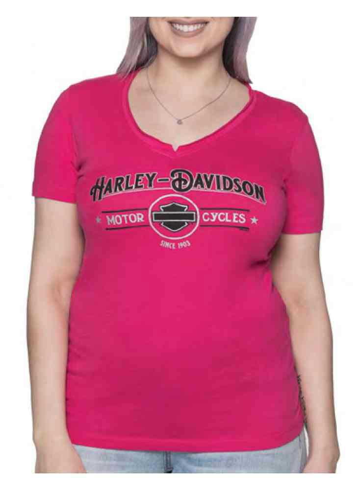 Echo Metallic Short Sleeve V-Neck Tee 