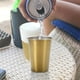 thumbnail image 3 of Vaso de Cerveza de Acero Inoxidable 304, Portátil para Exteriores, con Diseño de Rizo Dorado, Superficie Esmerilada Antideslizante, Base Estable, Ideal para Regalo, 7,8 X 7,8 X 10,5 Cm., 3 of 7