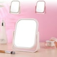 thumbnail image 1 of Xihbxyly Espejo de Maquillaje de Escritorio, Soporte Plegable, Diseño Compacto y Ligero, Portátil para Viajes y Uso Doméstico, Elegantes Colores Beige y Rosa, Tamaño 18 X 16 X 5 Cm, Ideal para Dormit, 1 of 6