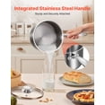 thumbnail image 6 of VEVOR 2.5 QT Saucepan with Steamer, Stainless Steel Saucepan with Glass Lid, Multipurpose Nonstick Stainless Steel Sauce Pot with Ergonomic Handle, Friendly for Oven, Dishwasher, Induction Cooker, 6 of 9