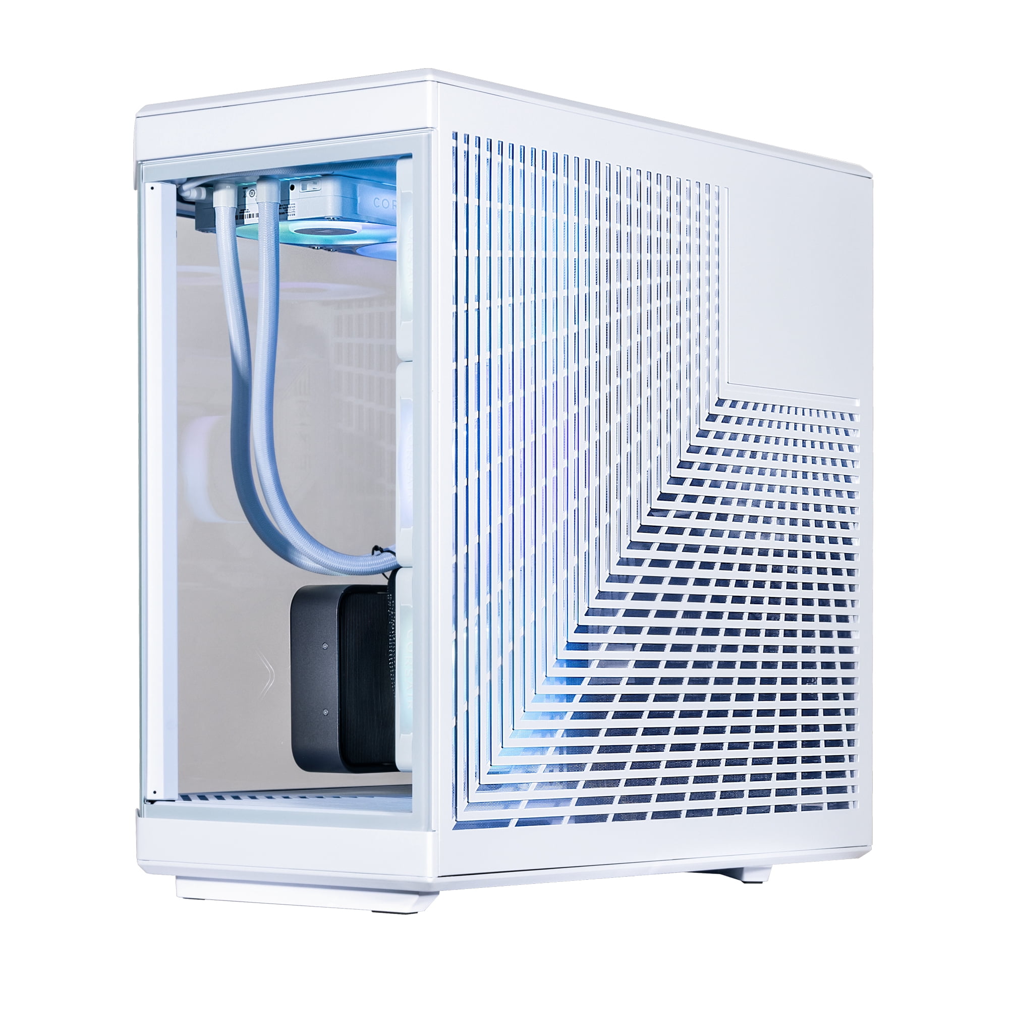 Velztorm LCD Praetix Custom Built Y70 Touch Gaming Desktop PC (Intel i9-14900K, RTX 5080, 32GB DDR5, 2TB PCIe SSD, RGB Fans, 360mm AIO, 1000W PSU, WiFi 6, Bluetooth 5.2, RJ-45, Win 11 Home)