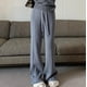 thumbnail image 3 of Pantalones de punto ajustados de cintura alta para mujer de otoño e invierno, pantalones casuales de pierna recta y pierna ancha, pantalones holgados para mujer, 3 of 6