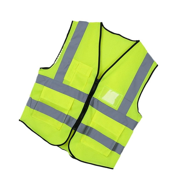 Gilet réfléchissant de sécurité pour voiture, veste haute visibilité en  maille fluorescente