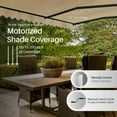 thumbnail image 2 of ALEKO 20' x 10' Sand Retractable Motorized Patio Awning Sunshade, 2 of 6