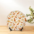 thumbnail image 6 of Salouo Flower Fox Pattern Bone China Decorative Plate,Holiday Decor Decorative Ceramic Plates with Stand Elegant Home DéCor for Hallway/Living Room/Bedroom-7in, 6 of 6