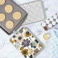 thumbnail image 5 of Yayeee Pot Holders Kitchen Heat Resistant with Pocket 7"x9.8" Cotton Oven Cooking Hot Pads, Colorful Floral, 5 of 7