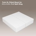 thumbnail image 2 of Shunjie.Home Fitted Sheet Only Twin XL Size 2 Pack, 100% Egyptian Cotton, 600 Thread Count, 16" Deep Pocket, White, 2 of 9