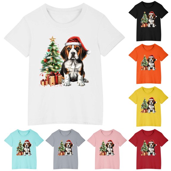 Isvgxsz New Short Sleeve Tops Girls Summer Short Sleeve T-Shirt Tee 100% Organic Cotton Infant Baby, Toddler, Little Kids Boys, Girls, Unisex Soft Comfort Unisex Blouses & Tops