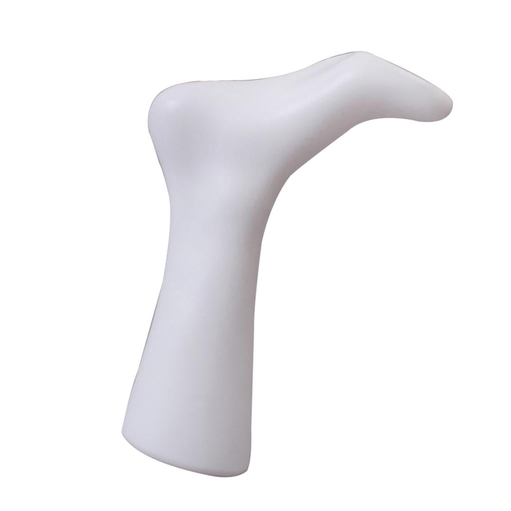 Dualoai Set of Adult Foot Plastic Mannequin For Sock Sox Display Male & Female White as