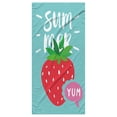 thumbnail image 2 of Bradem Summer Oversized Cotton Beach Towel, 60x28 In, (Strawberry) Cute Cartoon Print Beach Blanket, Extra Large Microfiber Quick-Drying Pool Towel, Summer Gifts for Women, 2 of 9