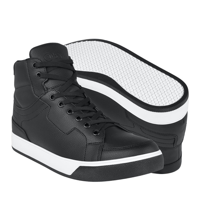 TENIS CASUALES BERLIN HOMBRE 728704-1 SIMIPIEL NEGRO