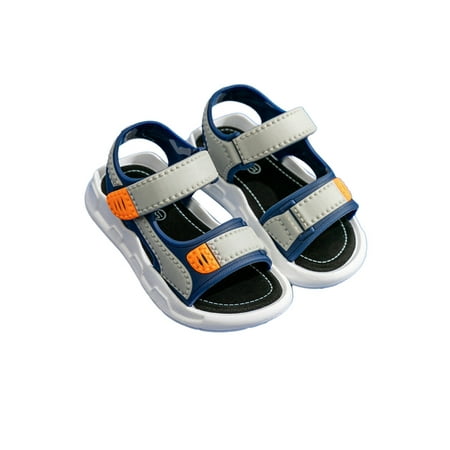 

Bellella Kids Fisherman Sandal Open Toe Beach Sandals Magic Tape Comfort Walking Hiking Blue 13c