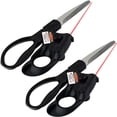 thumbnail image 1 of Tijeras con Láser PrecisionCut 2Pzas Estándar Tijeras guía láser Acero Inoxidable Plástico Negro., 1 of 5