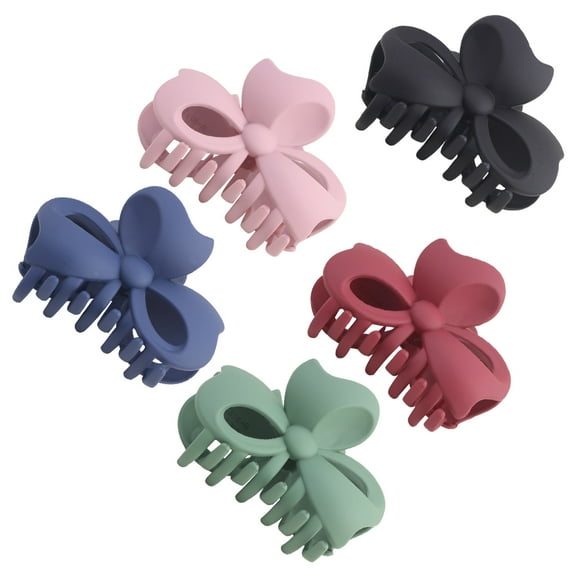 LEORX 5Pcs Bath Hair Clip Large Hair Grips Acrylic Assorted Color for Women Everyday Use