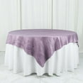 thumbnail image 6 of Efavormart 72"X72" Violet Amethyst Accordion Crinkle Taffeta Table Overlay, Square Tablecloth Topper, 6 of 11
