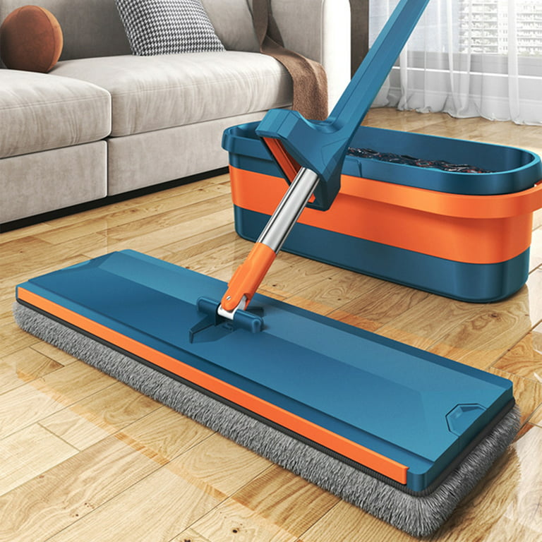Oshang Flat Mop and Bucket Og3 - Hand-Free Floor Cleaning Mop - 2 Microfiber Mop Pads Included Oshang