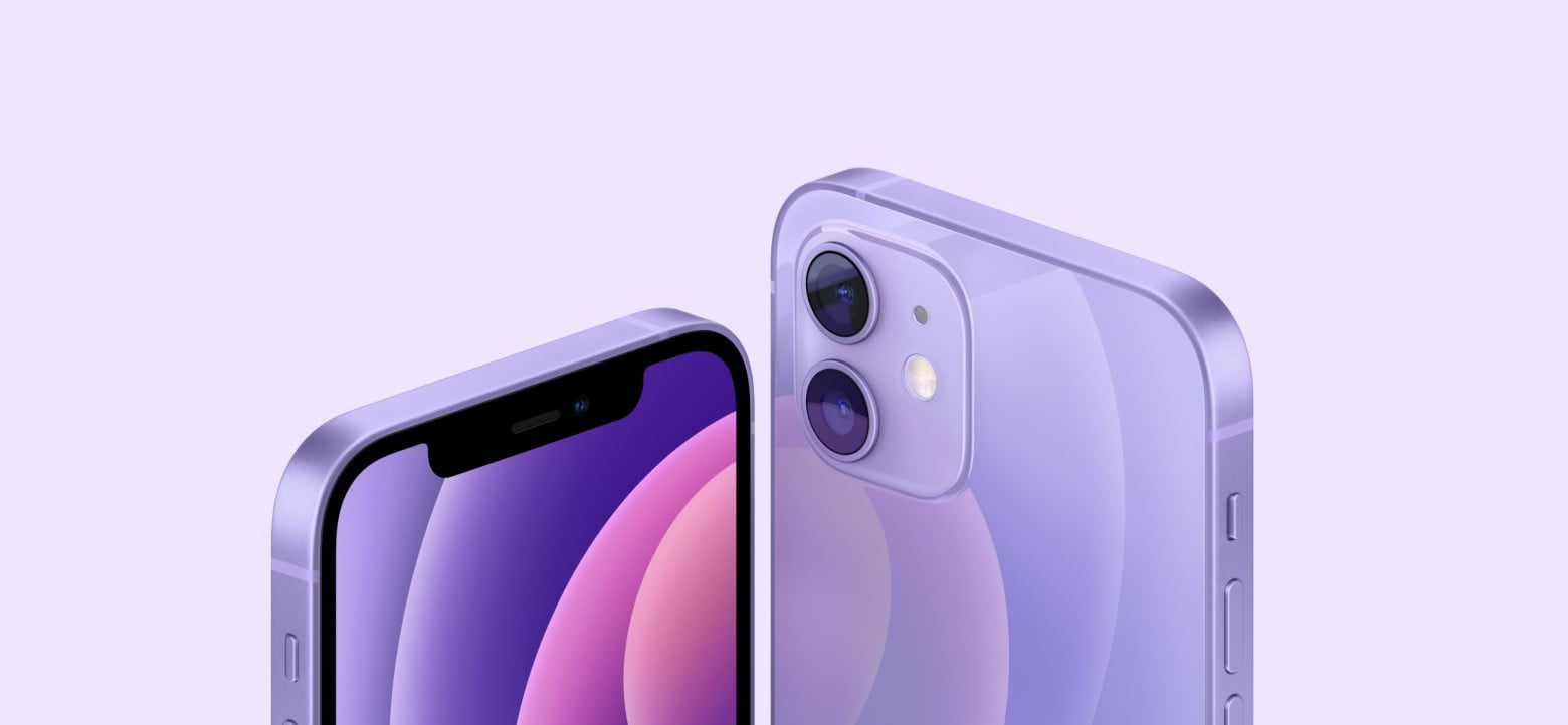 Apple iPhone 12, 128GB, Purple - Unlocked (Renewed)
