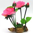 thumbnail image 1 of Artificial Lotus Flower Ornament Faux Resin Flower Arrangement For Fish Tank Landscaping Decoration, 1 of 8