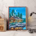 thumbnail image 4 of Cuadros Decorativos 5D Rhinestone Craft Part Drill Diamond Painting Lake House Bead Art Wall Gift Tmvgtek embutido en tela, 4 of 9