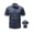 Navy Blue, variant on Fredd Marshall Men's Quick-Dry Short Sleeve Hiking Shirt with Pockets