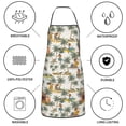 thumbnail image 6 of Pofeuu Hawaiian Style Print Aprons with Pockets, Cute Aprons for Kitchen, Cooking, Server, Barber, Chef Apron, 6 of 7