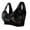 Black, variant on QLEICOM Bras for Older Women,Wireless Bra,Easy Hook Front Closure Wireless Bra Cami Full Coverage Smooth Seamless Gentle Support Comfortable Fits for Mature Women Daily Green