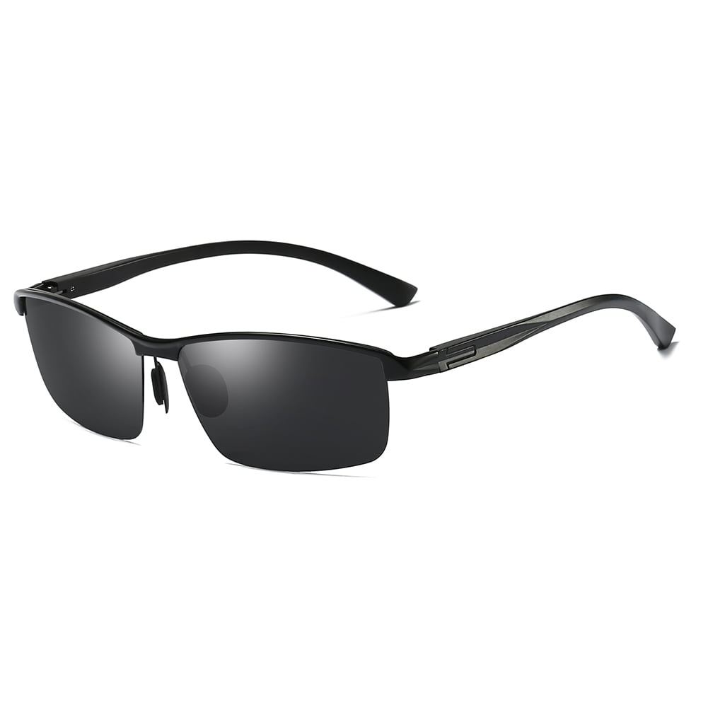 Men Polarized Outdoor Sunglasses Driving Fishing Sport Aluminum Temple Glasses