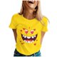 thumbnail image 2 of Tops de Ajuste Suelto para las Mujeres Sudadera Casual Impresa Manga Corta Cuello Redondo Superior, Poliéster, 2 of 8