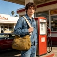 thumbnail image 4 of Feledorashia Handbag, Crossbody Bag, Vintage Style Soft Leather Large Capacity Shoulder Bag, Stylish Elegant Design Durable Material, 4 of 7